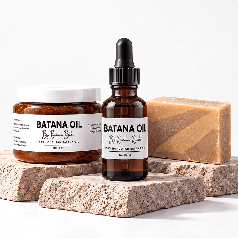 Batana oil, Batana Liquid Oil and Batana Soap Bundle