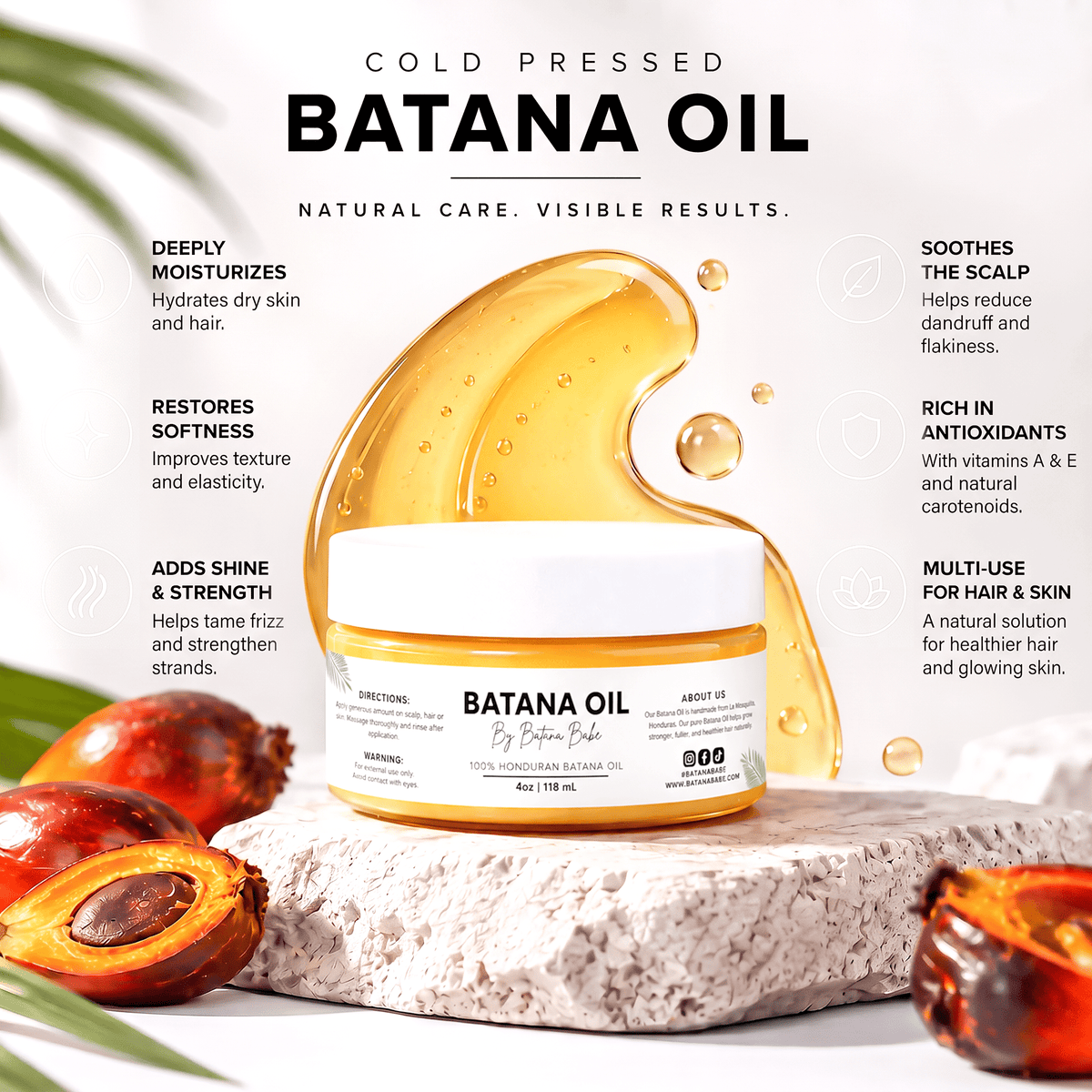 Benefits of Cold Pressed batana Oil