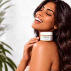 Cold pressed batana oil with model