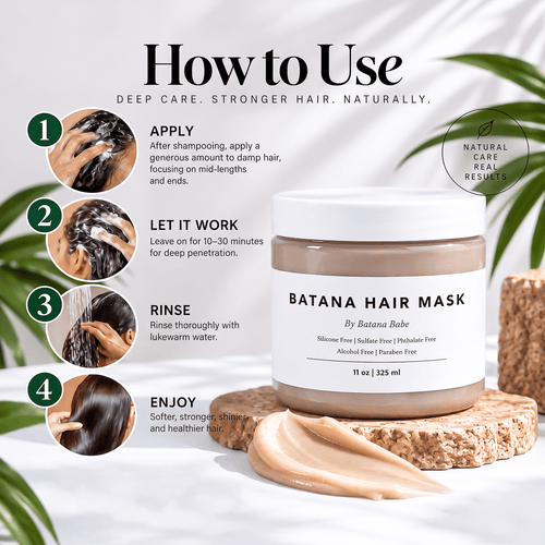 How to apply Batana Hair Mask