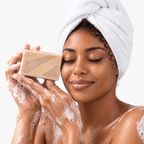 batana soap with model